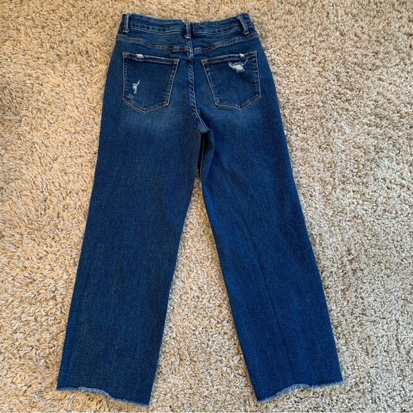 Vervet Distressed Stretch High Rise Crop Jeans Women’s Size 28 - Picture 3 of 9